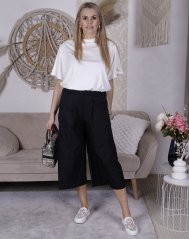 Černá kalhotová sukně CONNIE