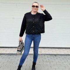 Černá kombinovaná bundička RICHMOND