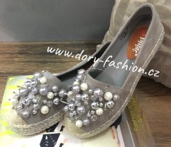 Šedé espadrilky CORAL
