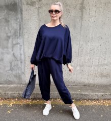 Tmavě modrá trendy souprava LUX SORAYA