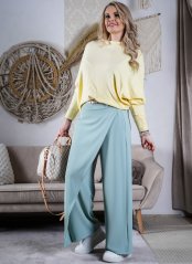 Mintové kalhoty s překladem LUX WRAPY