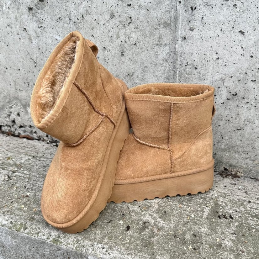 Camel hnědé válenky SNUGGY PLATFORM