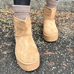 Camel hnědé válenky SNUGGY PLATFORM