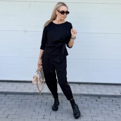Černá trendy souprava ELEGANT CHIC LONG