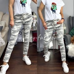 Světle šedé army džíny NIMET