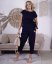 Tmavě modrá trendy souprava ELEGANT CHIC