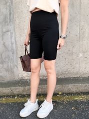 Černé push-up legíny nad koleno BOOST