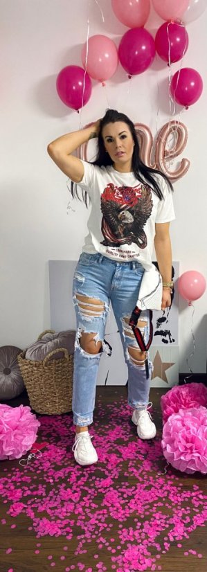 Modré boyfriend džíny REANA