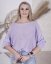 Světle fialkový svetřík netopýřího střihu s mašlí na zádech BELLA BOW