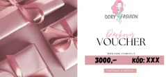 Dárkový voucher v hodnotě 3000,- Kč