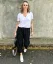 Černé trendy kalhoty KRISTIN