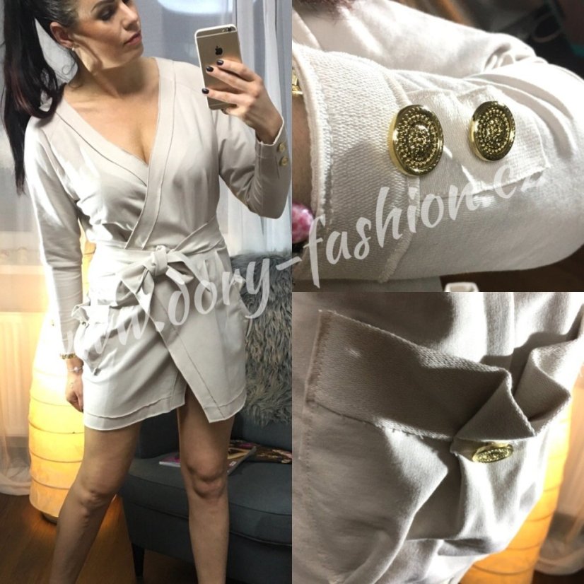 Krémové šaty DOLCE