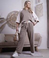 Mokka/béžová souprava DUOS TOUCH