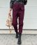 Burgundy červené elastické trendy kalhoty LUX ALORA
