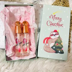 Dárková sada 2x Mandlový olejíček na rty se zlatem Qoiden