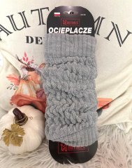 Světle šedé vlněné zateplené návleky INTENSO