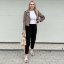 Černé elastické trendy kalhoty LUX ALORA