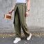 Khaki trendy kalhoty s překladem ELYSIA