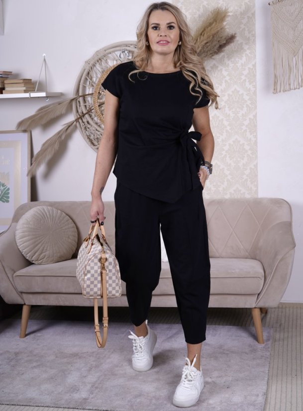Černá trendy souprava ELEGANT CHIC