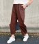 Čokoládově hnědé trendy barrelové kalhoty METFISS