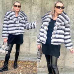 Luxusní kožíšek SILVER GLAM