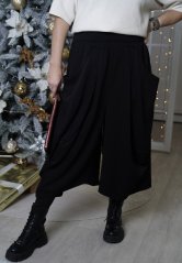 Černá kalhotová sukně COMFORT FLOW