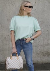 Mintové mikinové třičko z máslového materiálu PUFFY