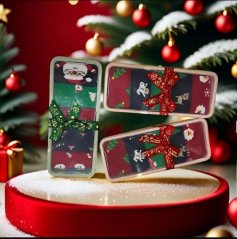 Praktická dárková krabička s 5-ti páry Vánočních ponožek