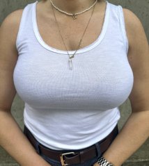 Bílé elastické basic tílko FREE