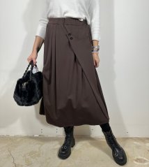 Čokoládově hnědá dlouhá sukně MOON FLOW