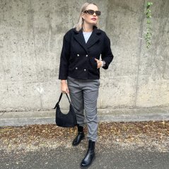 Černý krátký kabátek VERONA