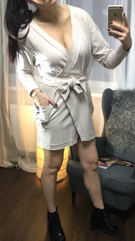 Krémové šaty DOLCE