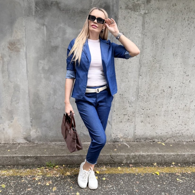 Světle modré džínové sako MONACO DENIM