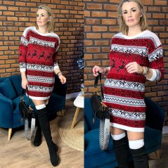 Pletené Vánoční šaty XMAS