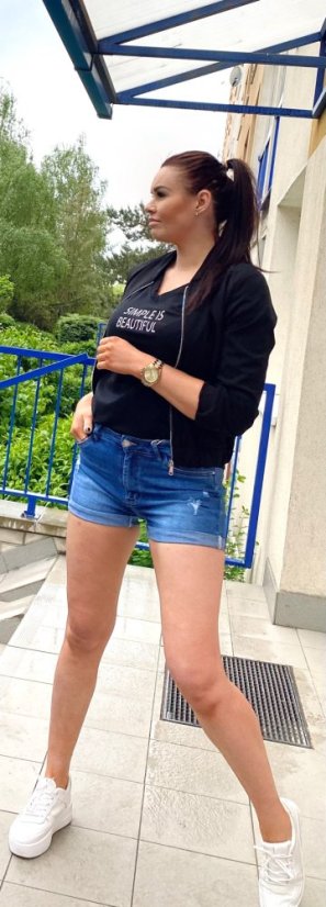 Modré džínové kraťasy MAREY