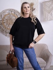 Černé mikinové tričko AZARE