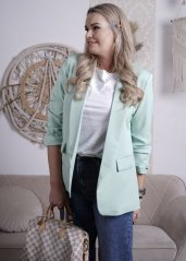 Mintově zelené klasické sako STELLA