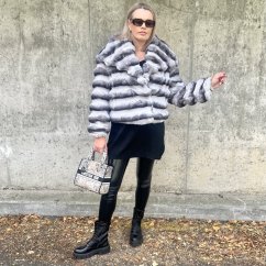 Luxusní kožíšek SILVER GLAM