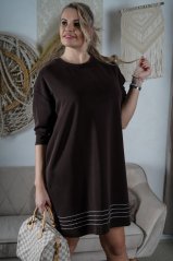 Čokoládově hnědé šaty MOONLIGHT DRESS