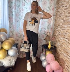 Bílé tričko MINNIE GLAMOUR
