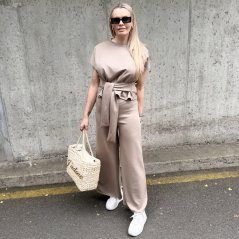 Mokka hnědá elegantní trendy souprava SCULPT
