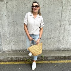 Béžová mušelínová košile ELISHABET
