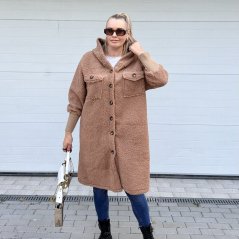 Camel teddy kabát TEDDORA