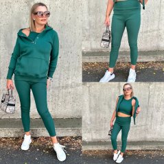 Smaragdově zelený komplet 3v1 RUES