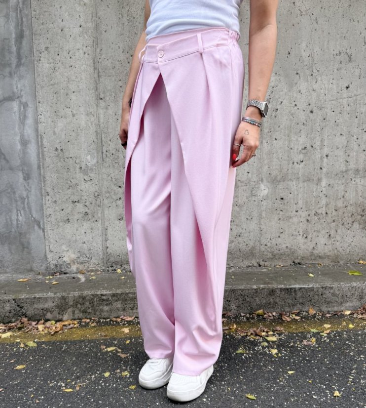 Světle růžové trendy kalhoty s překladem ELYSIA