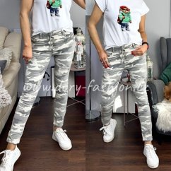 Světle šedé army džíny NIMET