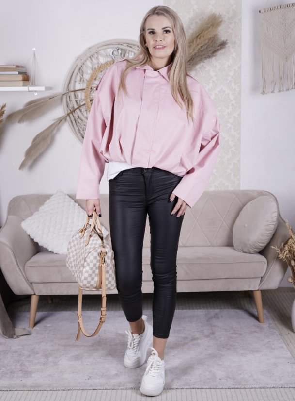 Světle růžová trendy bunda IMPERIA