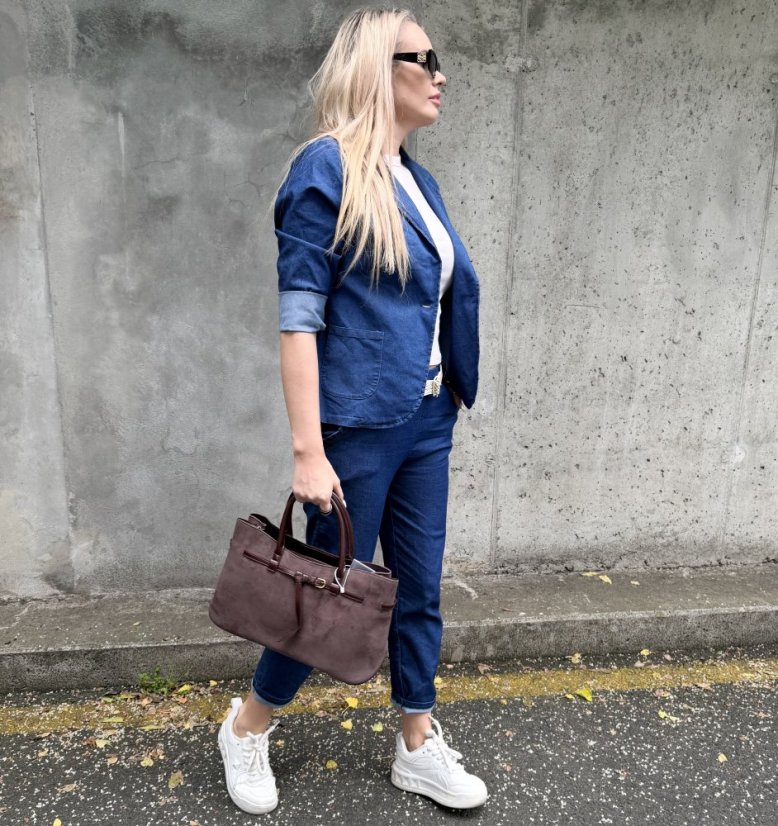 Světle modré džínové sako MONACO DENIM
