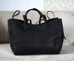 Černá praktická kabelka CITY & MOM BAG POLLA 3v1