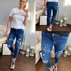 Modré slim džíny RACHEL